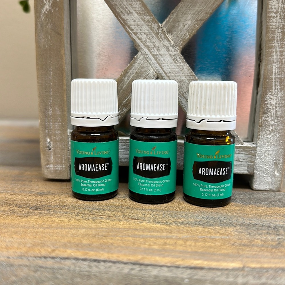 Young Living AROMAEASE essential oil blend. Unopened 5ml. Price per bottle.